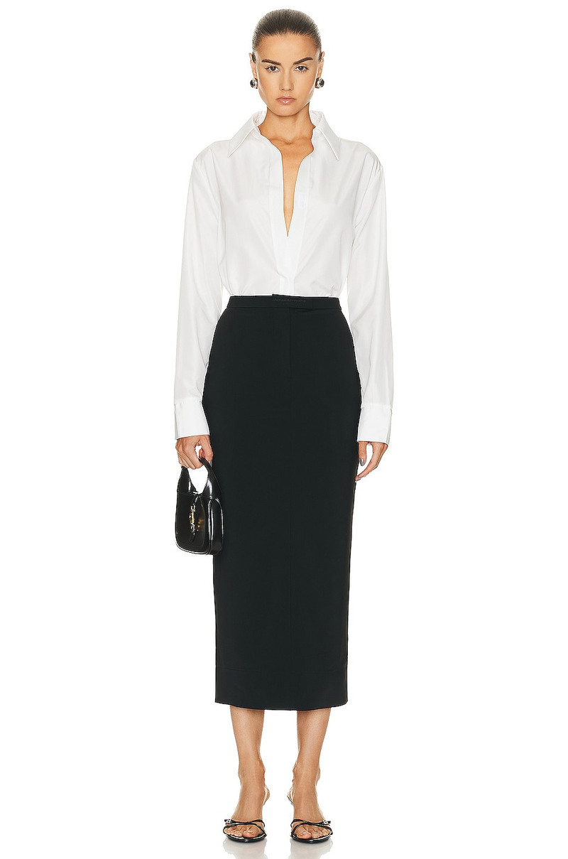 NORMA KAMALI Nk Shirt W/ Collar Stand outlook