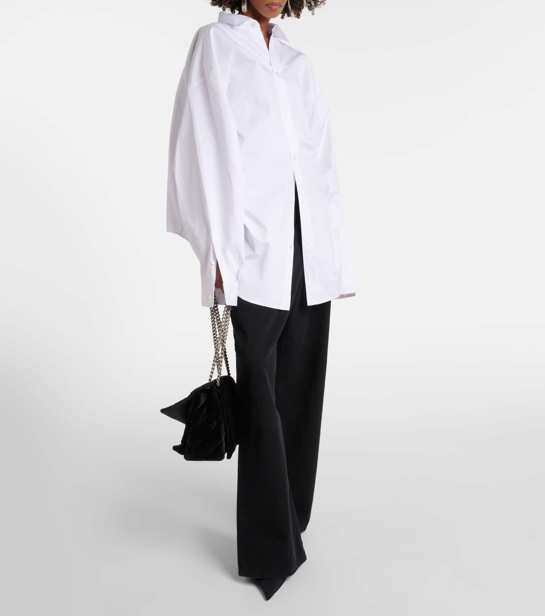 Oversized cotton poplin shirt - 2