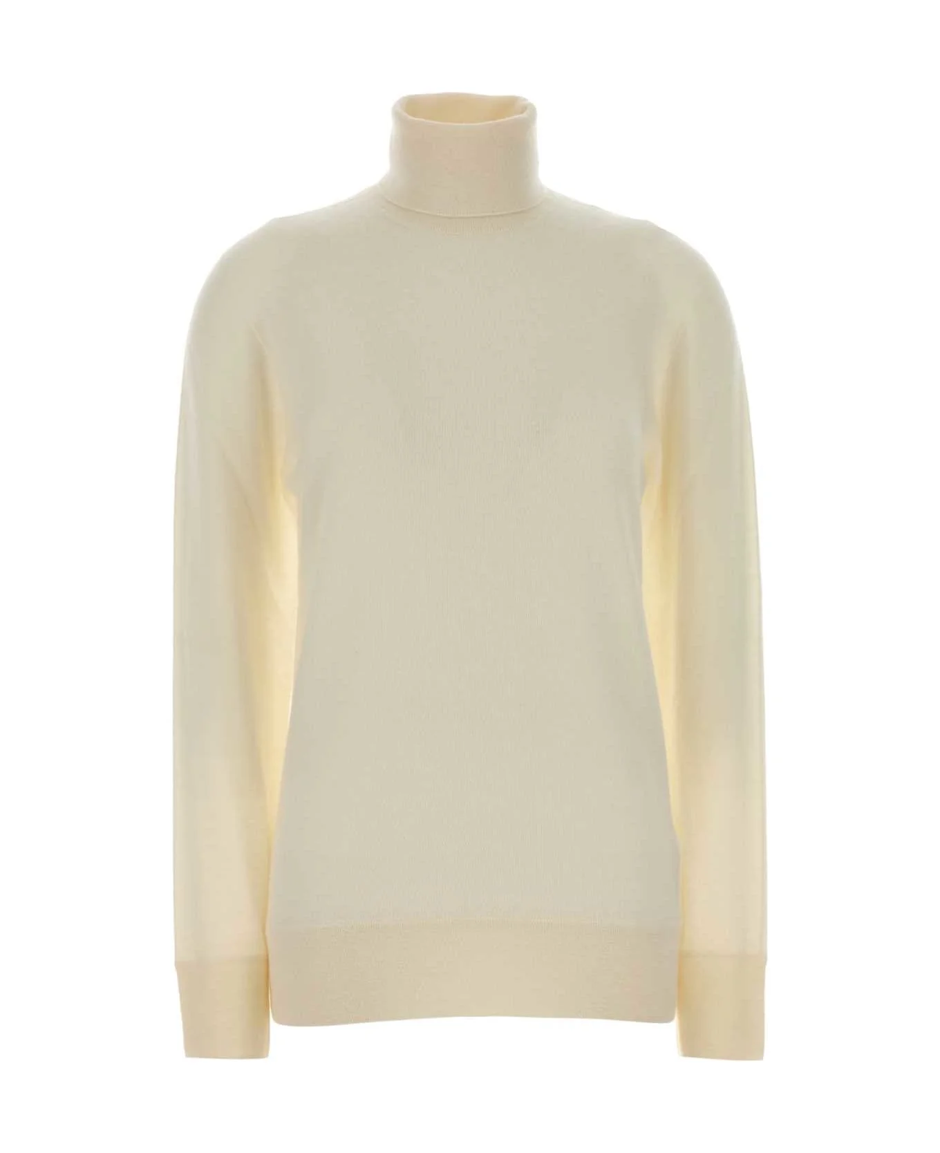 Ivory Cashmere Lizzy Sweater - 1