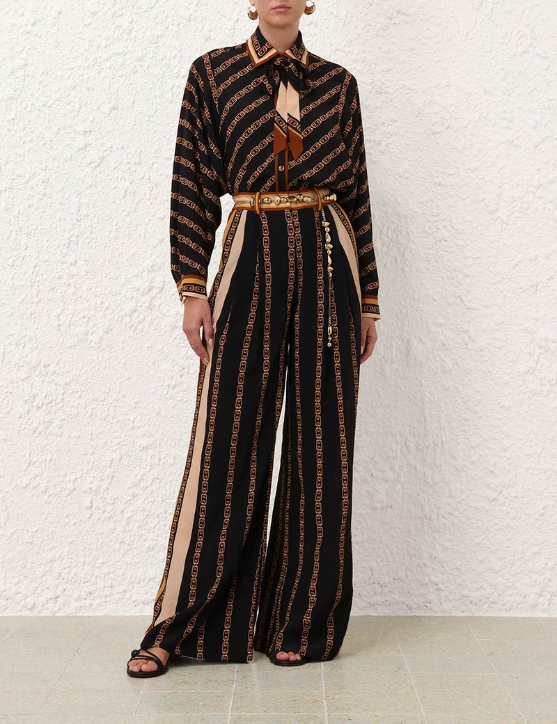 BELTED WIDE LEG PANT 7