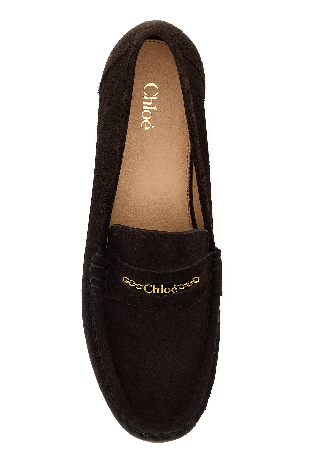 Dark brown suede loafers - 4