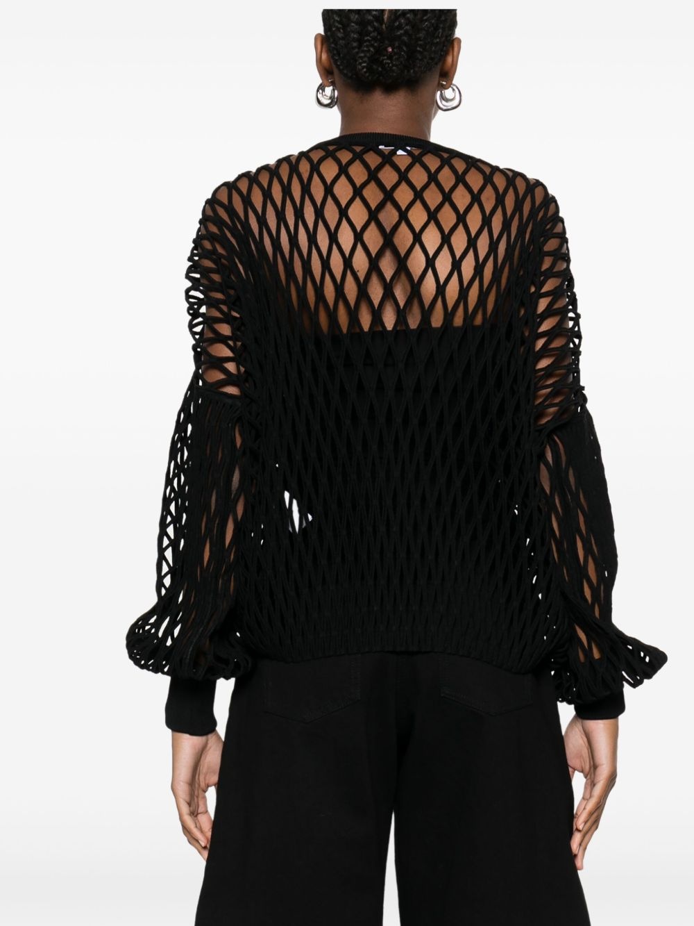 fishnet sweatshirt - 4