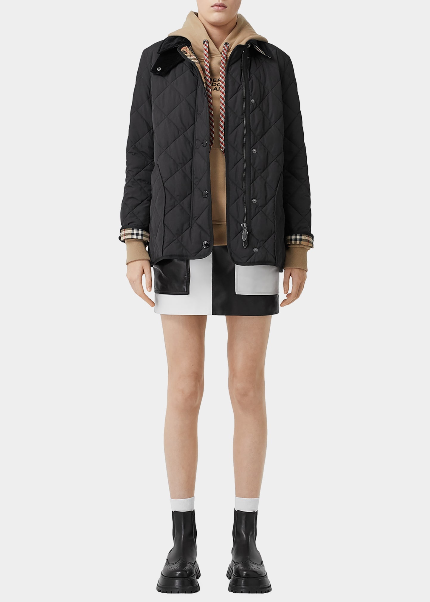 Cotswold Quilted Barn Jacket, Black - 3