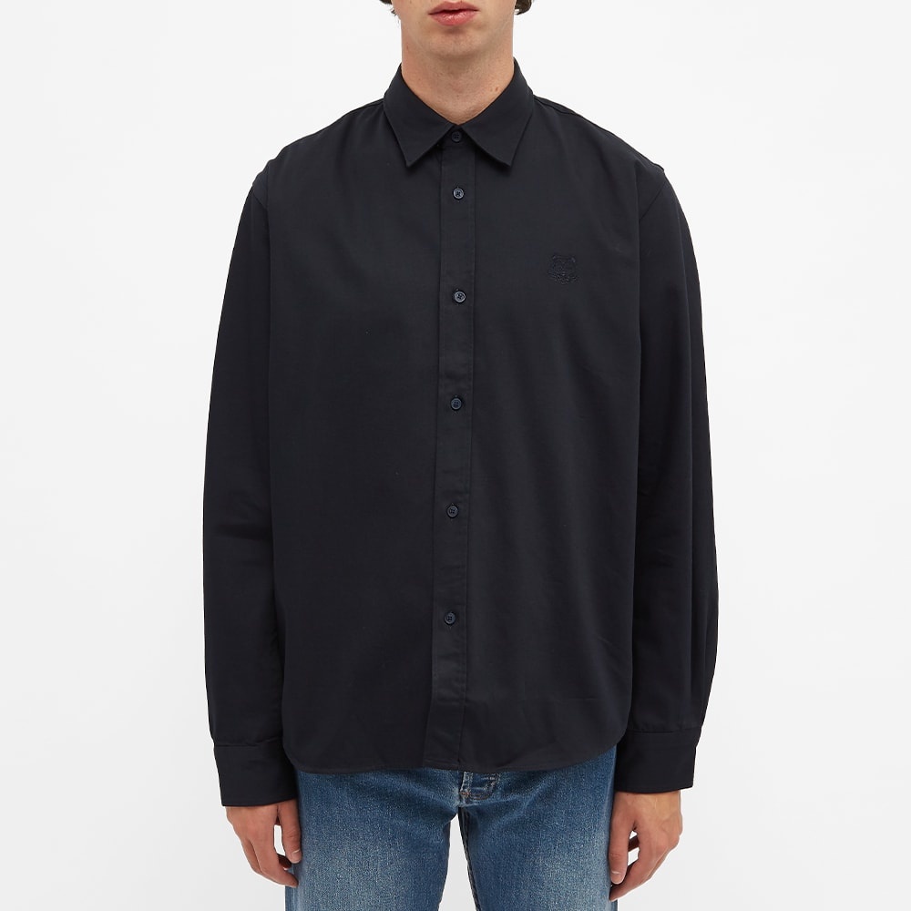 Kenzo Tiger Crest Twill Button Down Shirt - 5