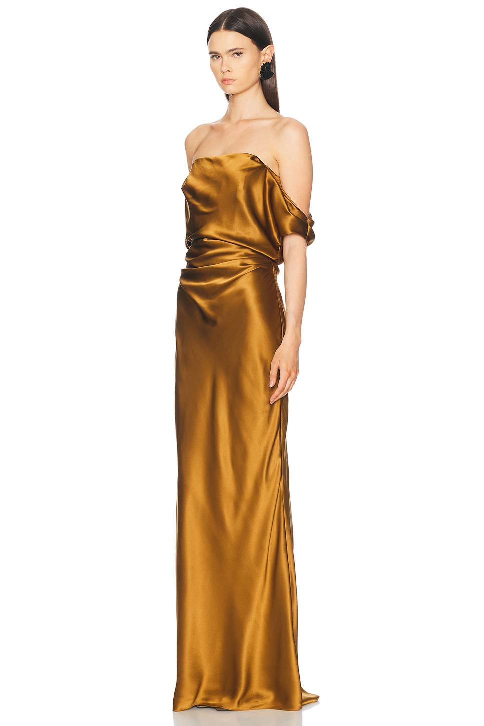Strapless Arm Drape Gown - 3