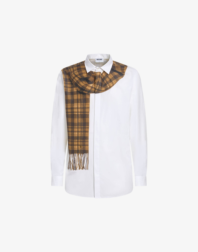 PRINTED COTTON POPLIN SHIRT - 1