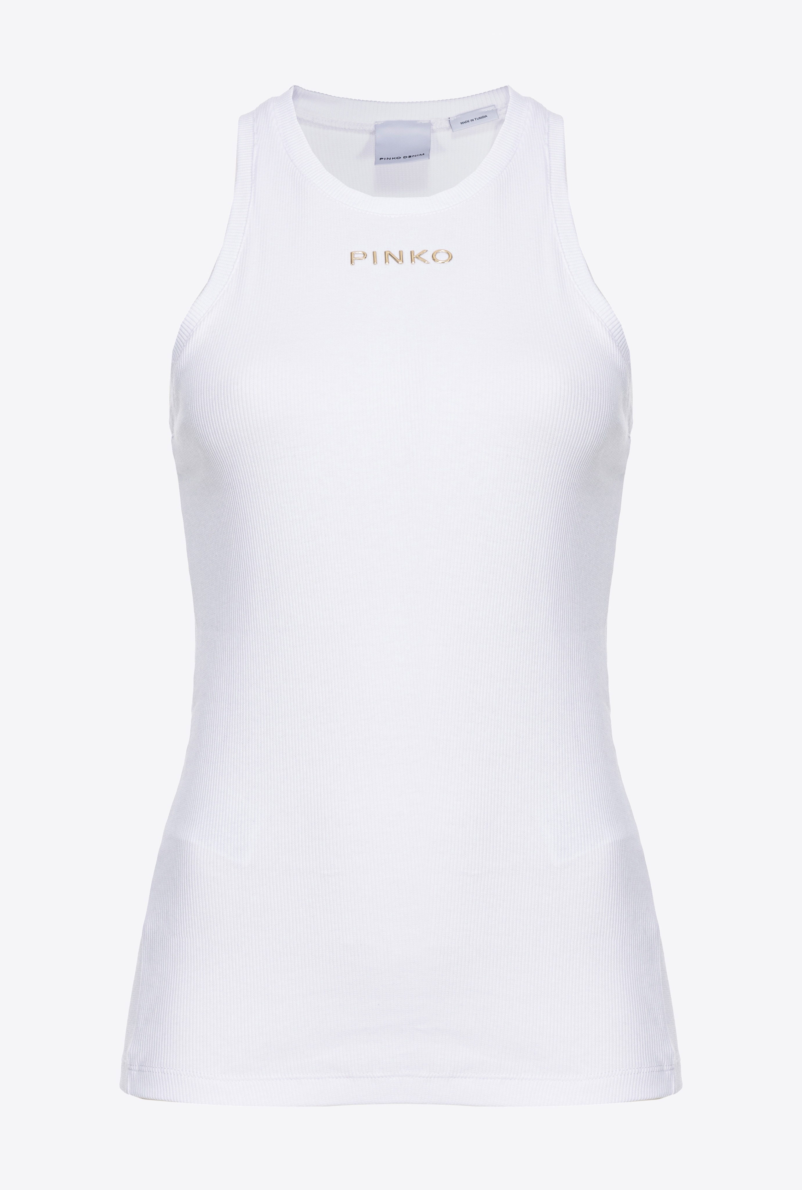 RIBBED TOP WITH LOGO - 1