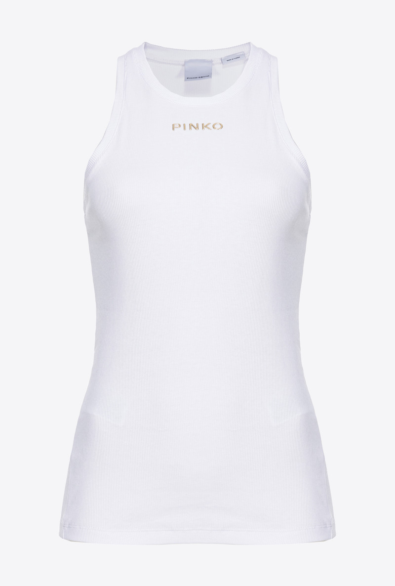 RIBBED TOP WITH LOGO 1