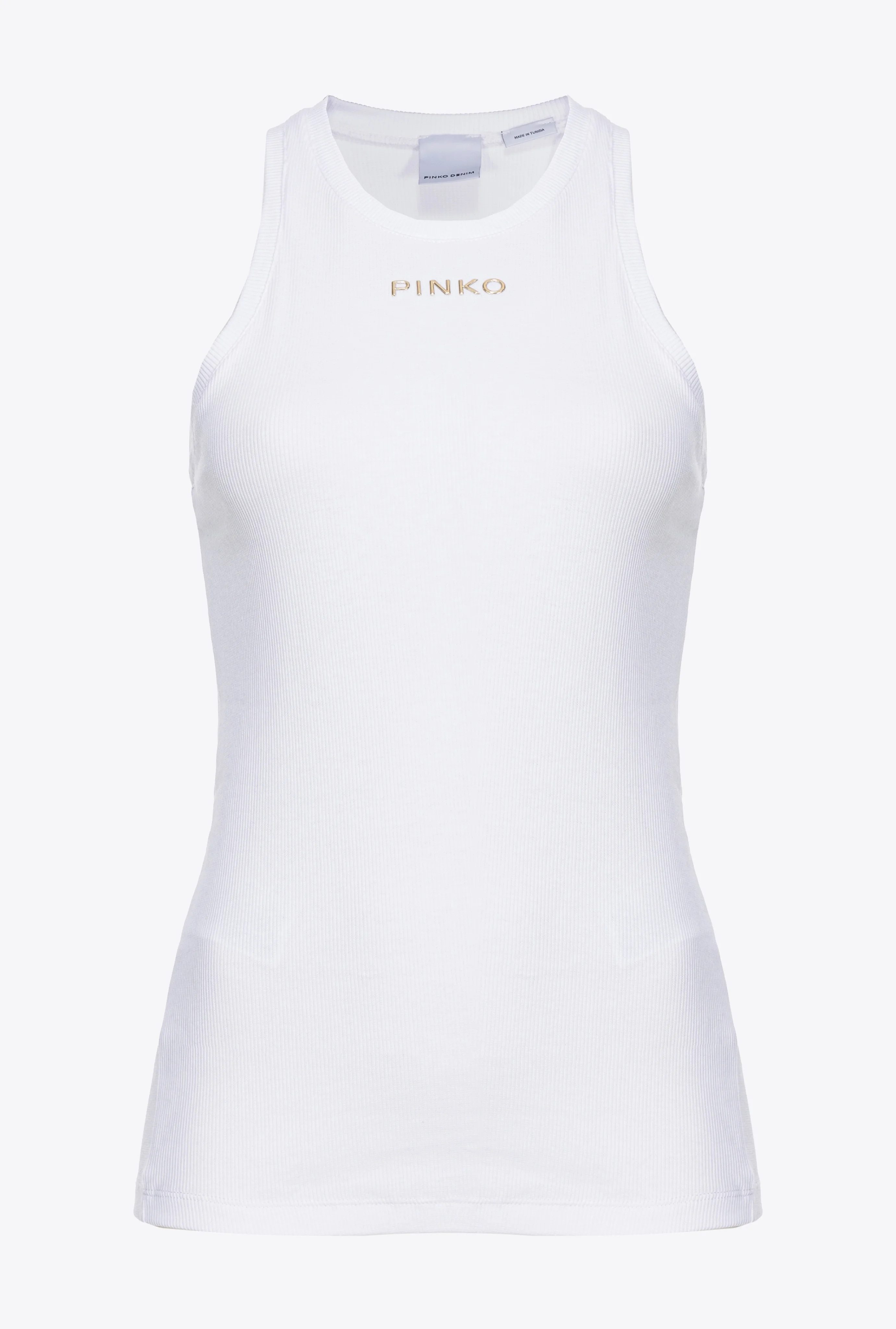 RIBBED TOP WITH LOGO - 1