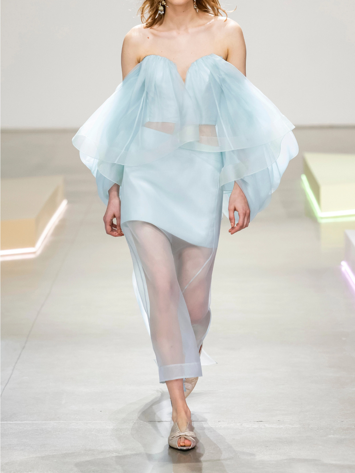 Crush Layered Silk-organza Midi Skirt - 5