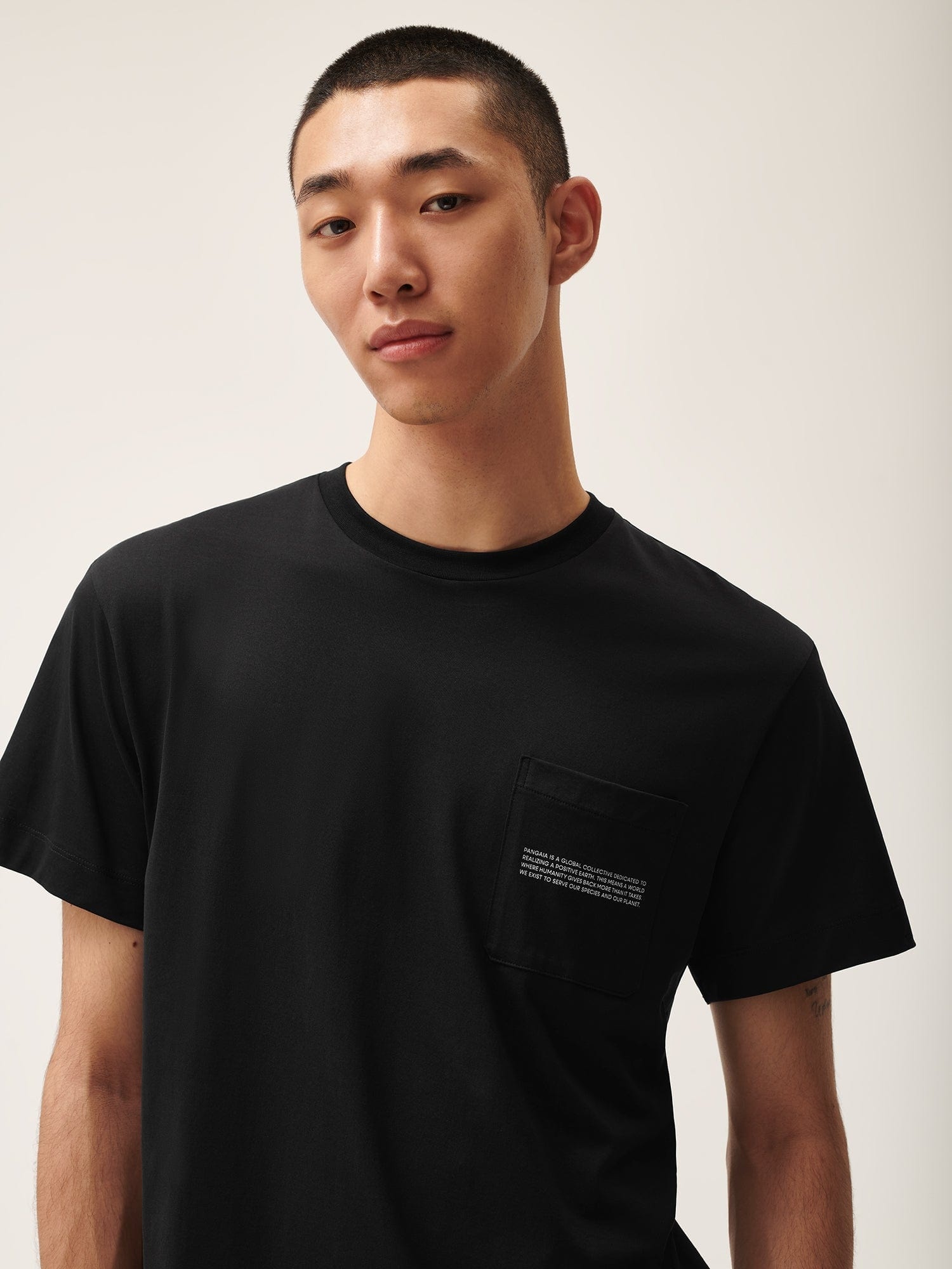 Mens 365 Lightweight Pocket T-Shirt - Black - 4