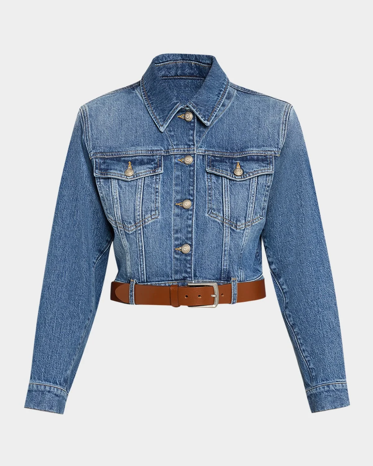 Graciel Denim Jacket with Belt - 1