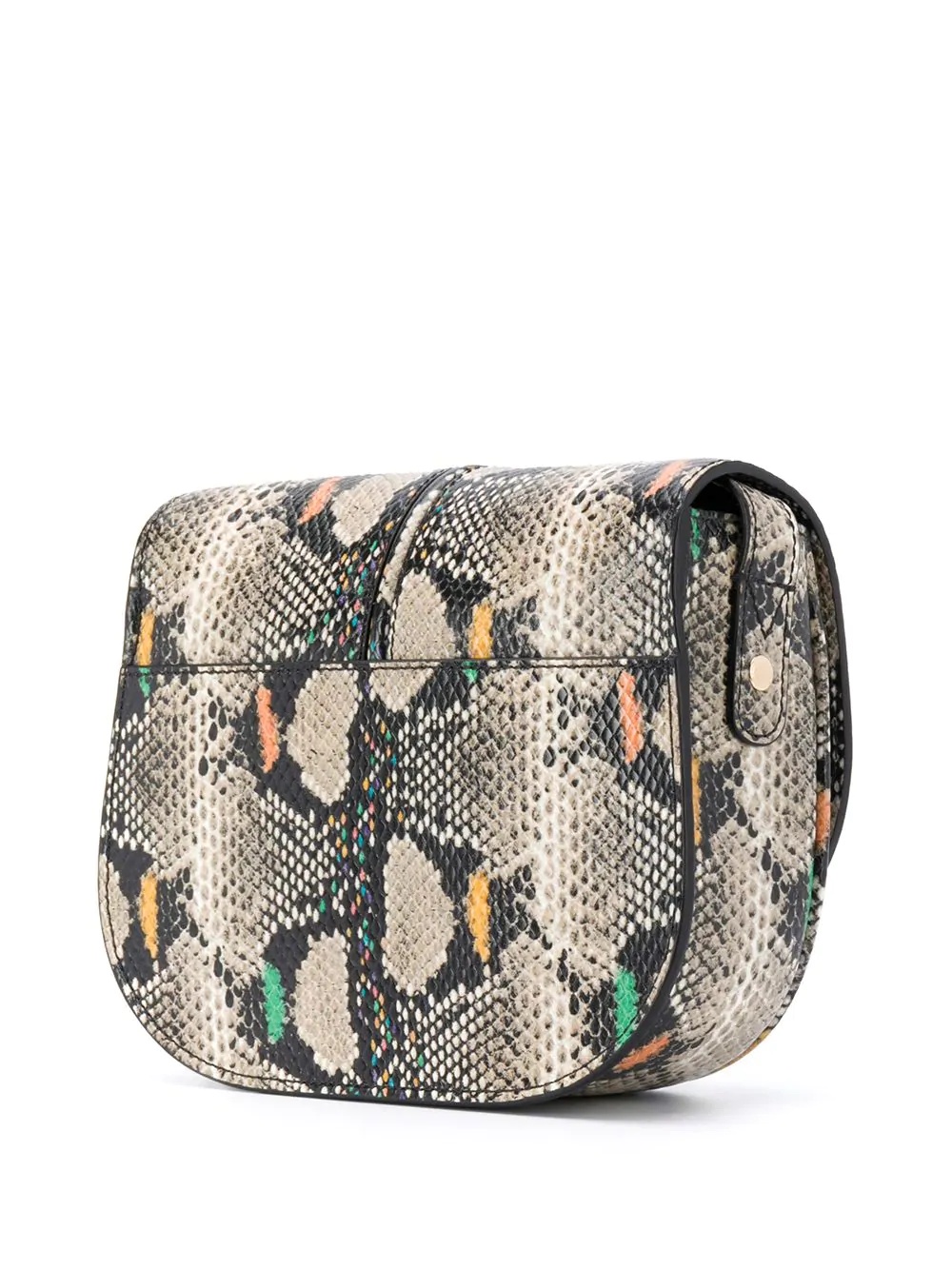 Betty snake-effect saddle bag - 3