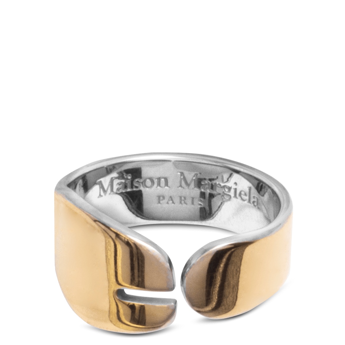 Maison Margiela Gold-Tone Tabi Ring in Gold | hervia
