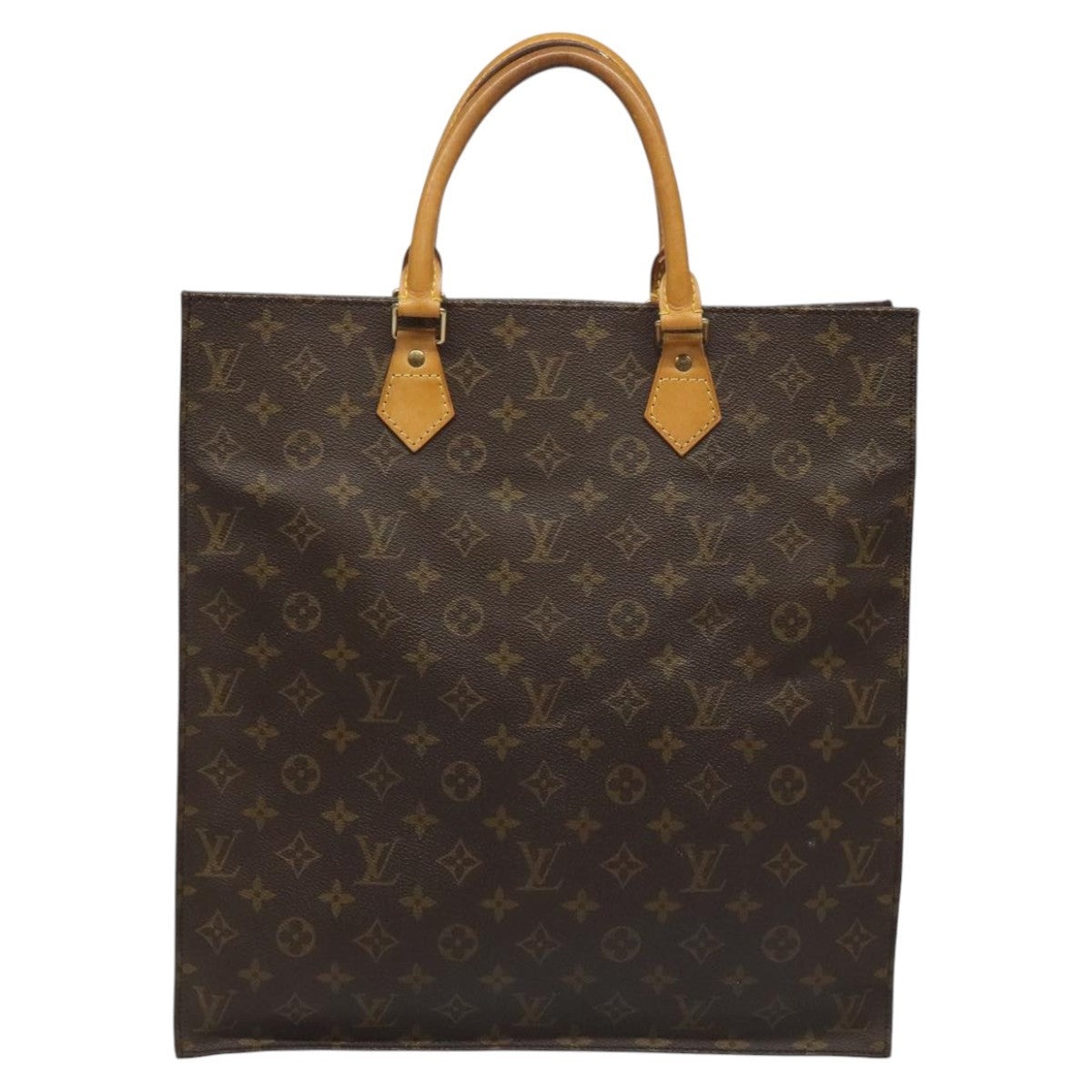LOUIS VUITTON Monogram Sac Plat Hand Bag M51140 - 2