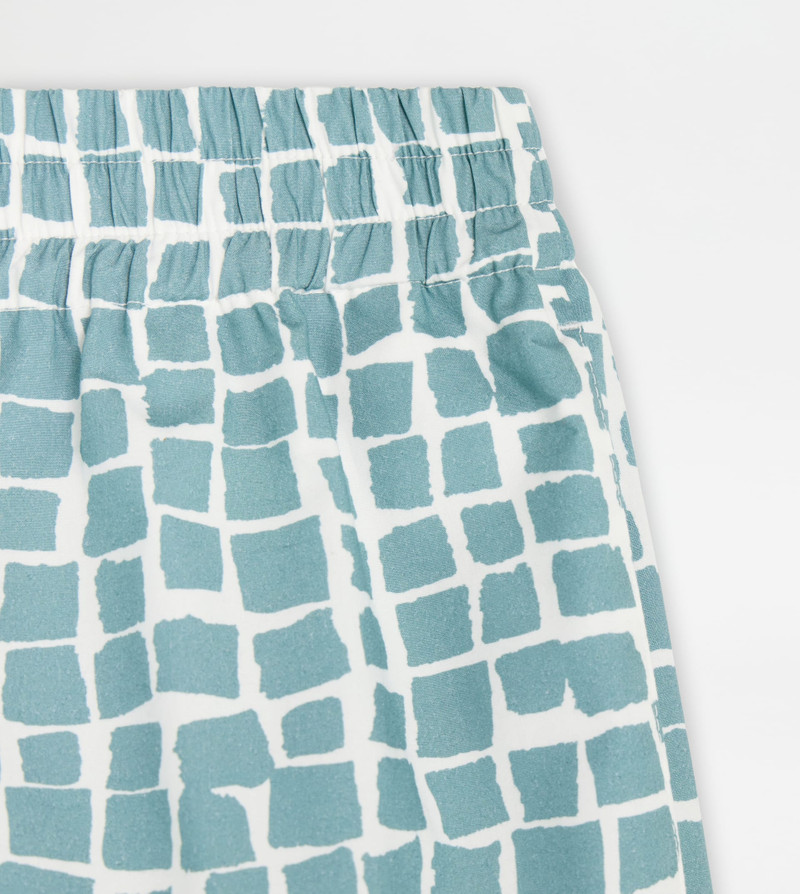 SHORT IN POPLIN - LIGHT BLUE, WHITE 6