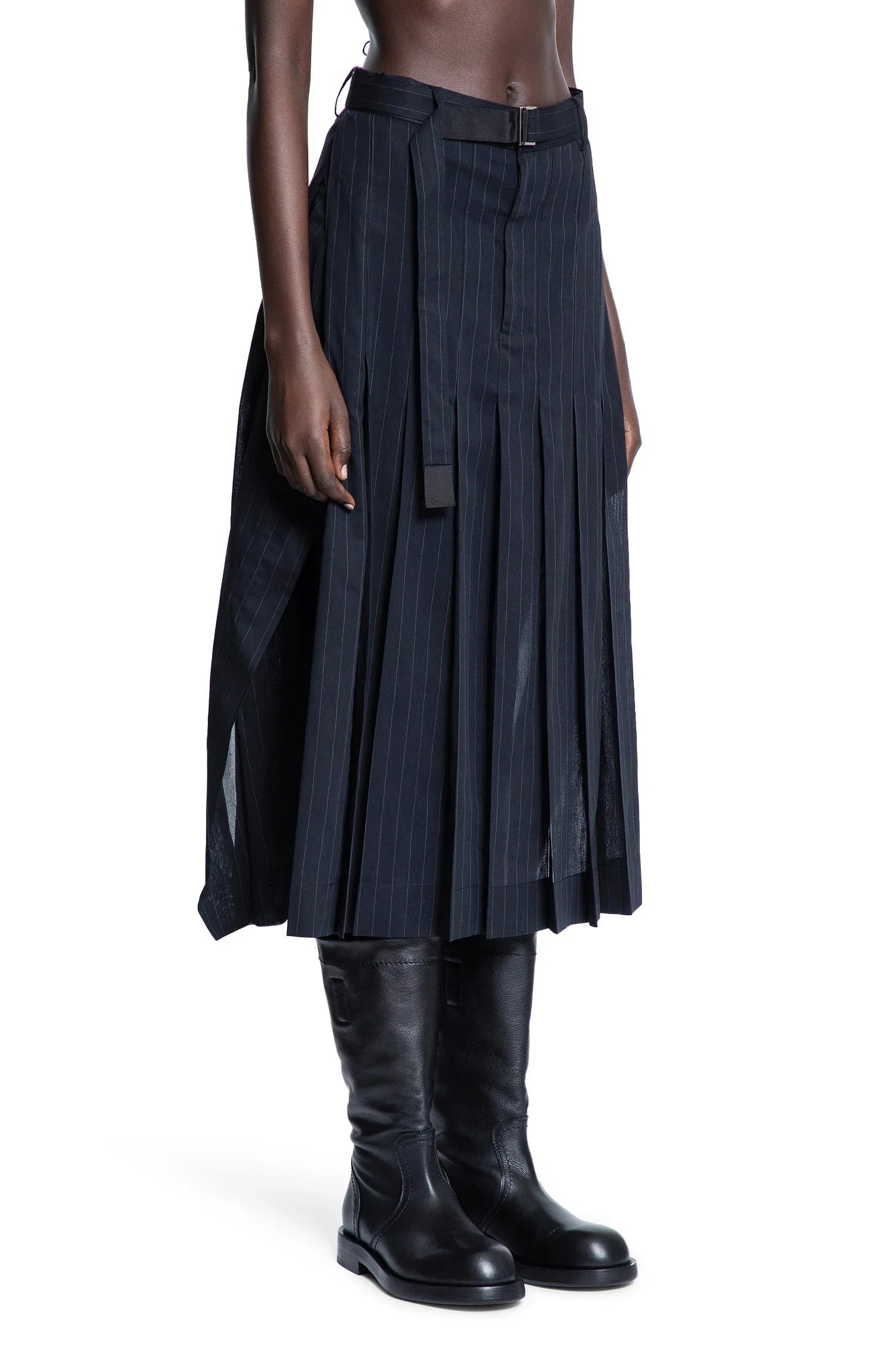 Striped-Voile-Skirt - 2
