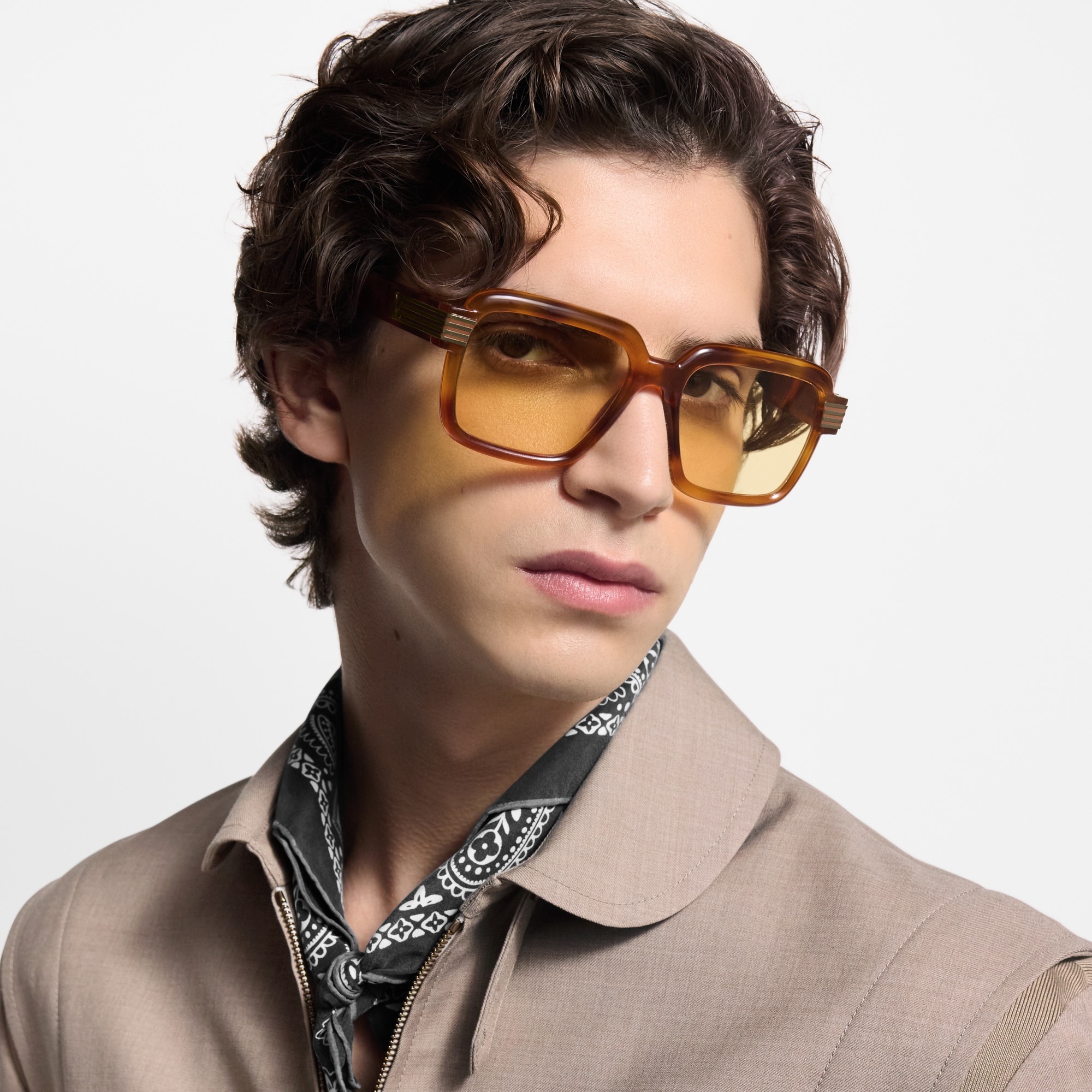 LV Slide Large Square Round Sunglasses - 4