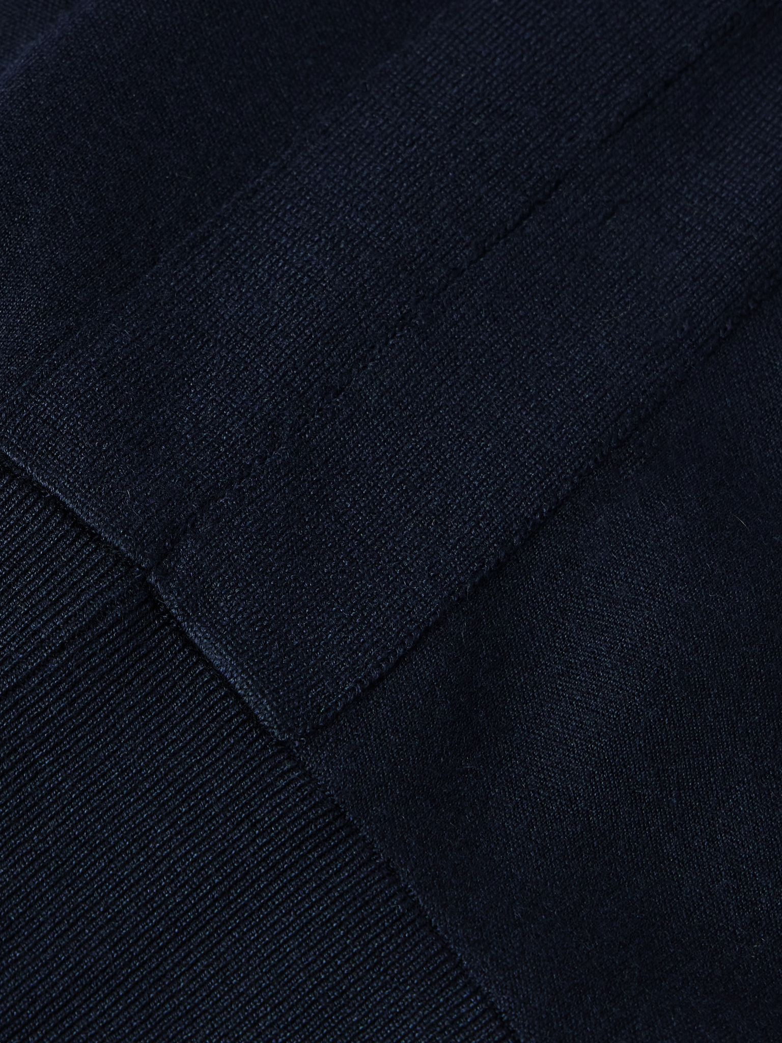 Cashmere, Virgin Wool and Silk-Blend Sweater Navy - 5