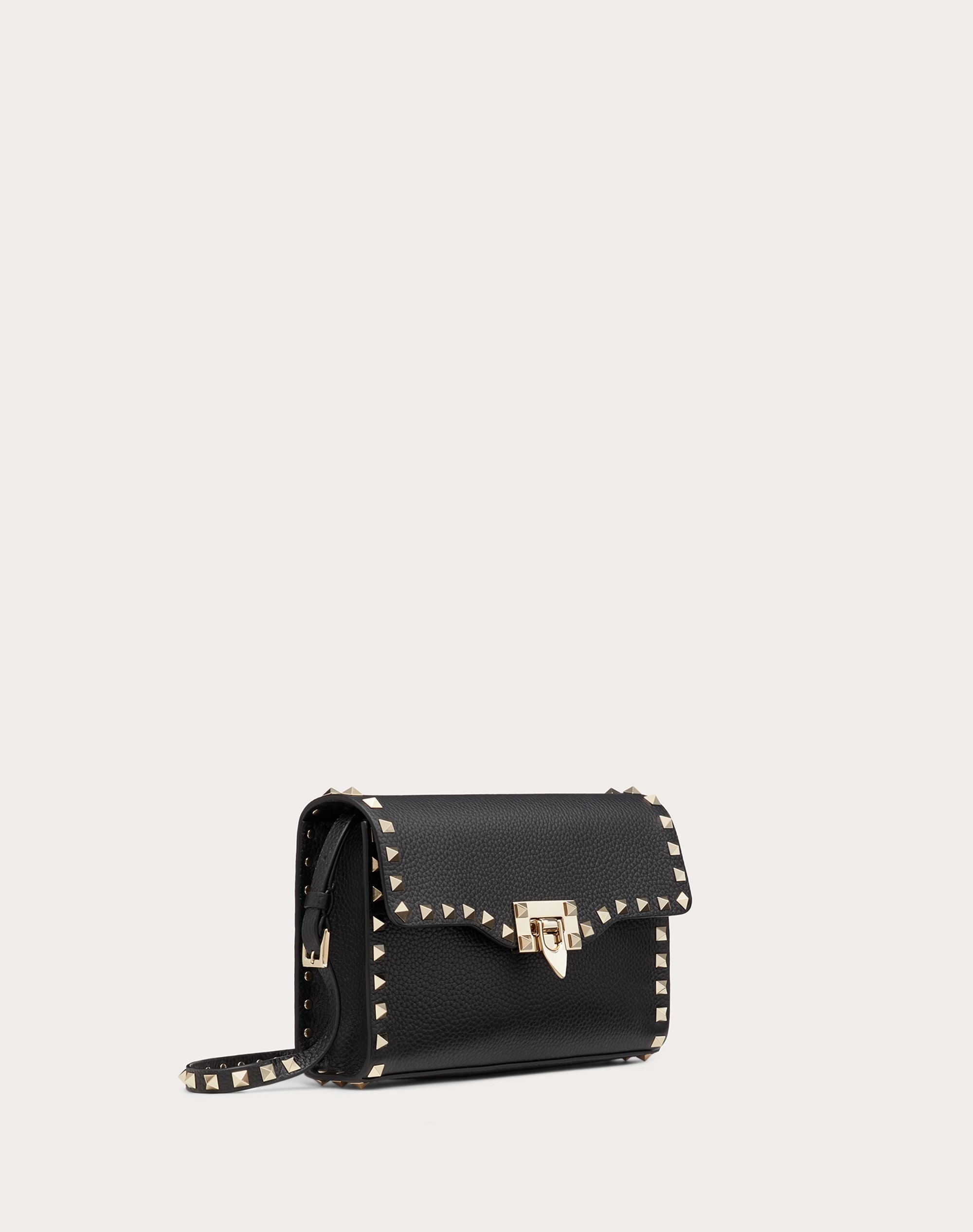 Small Rockstud Grainy Calfskin Crossbody Bag - 2