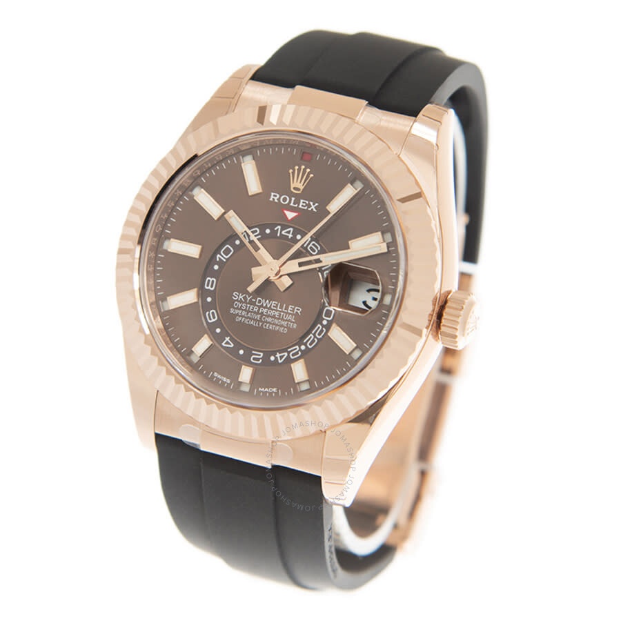 Rolex Sky-Dweller Automatic Chronometer 18kt Rose Gold Chocolate Dial Men's Watch 326235CHSR - 4