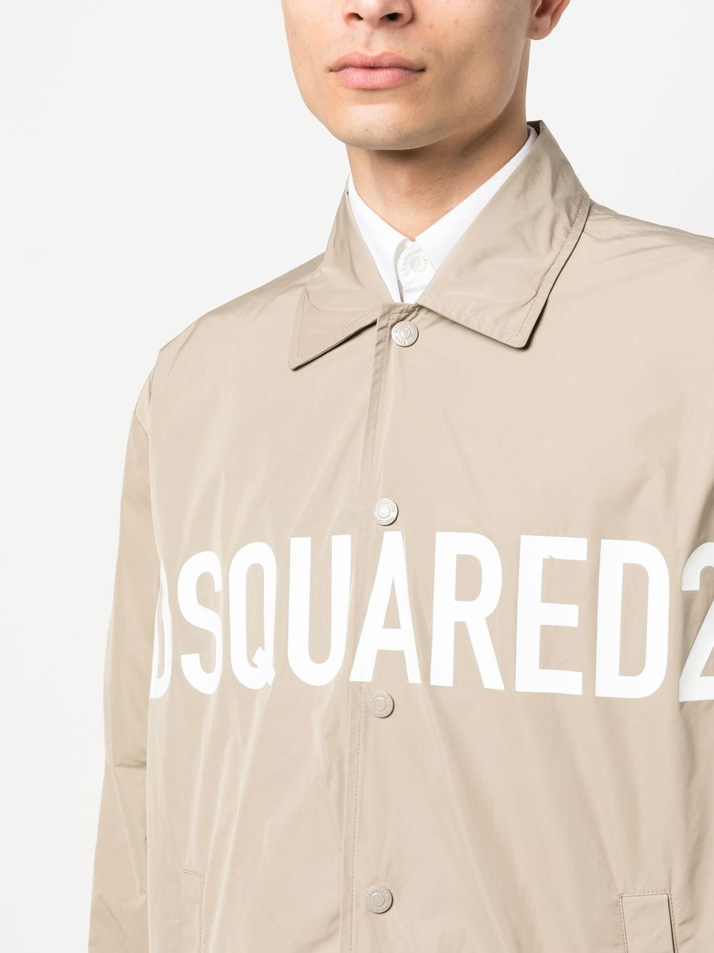 logo-print light jacket - 5