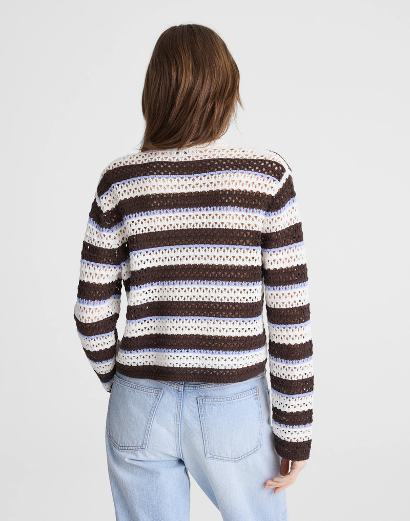 Madewell Open-Stitch Crewneck Sweater outlook