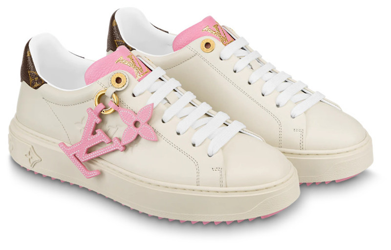 Louis Vuitton (WMNS) LOUIS VUITTON Time Out Sneakers 'Beige Pink' 1ABB5S outlook