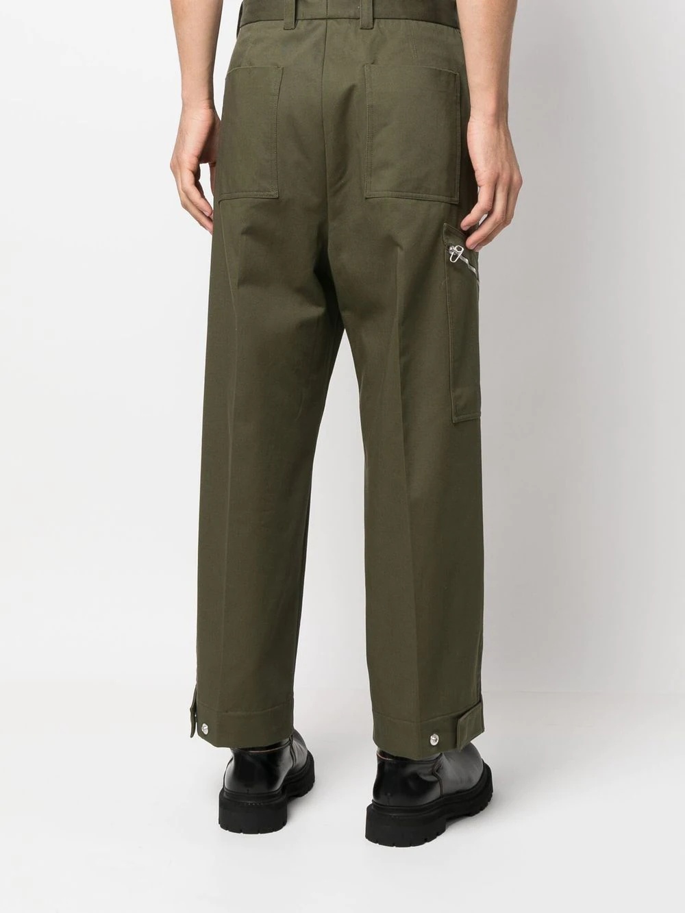 straight-leg tailored trousers - 4