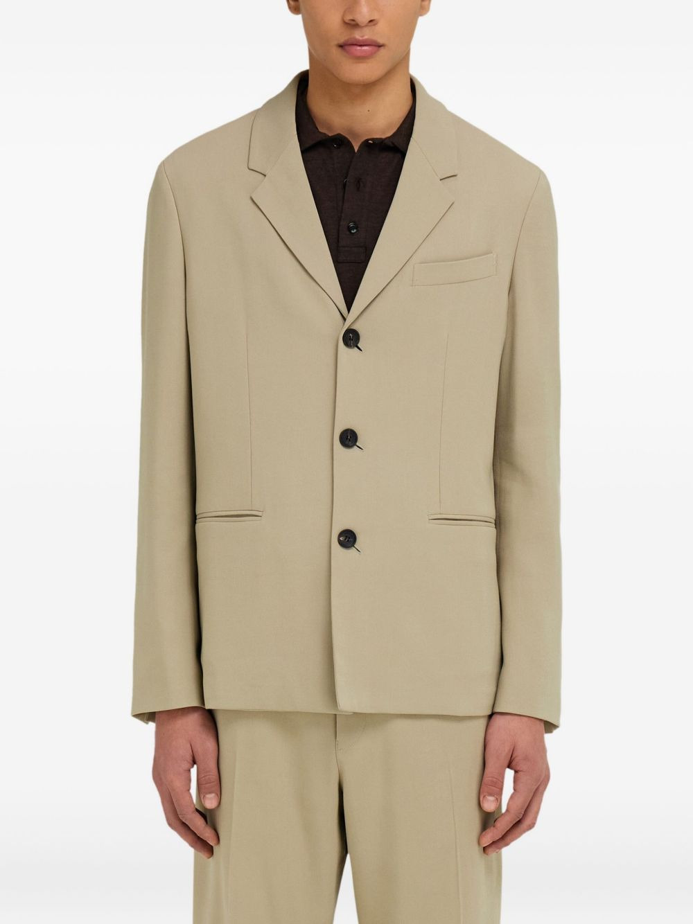 four-button single-breasted blazer - 3