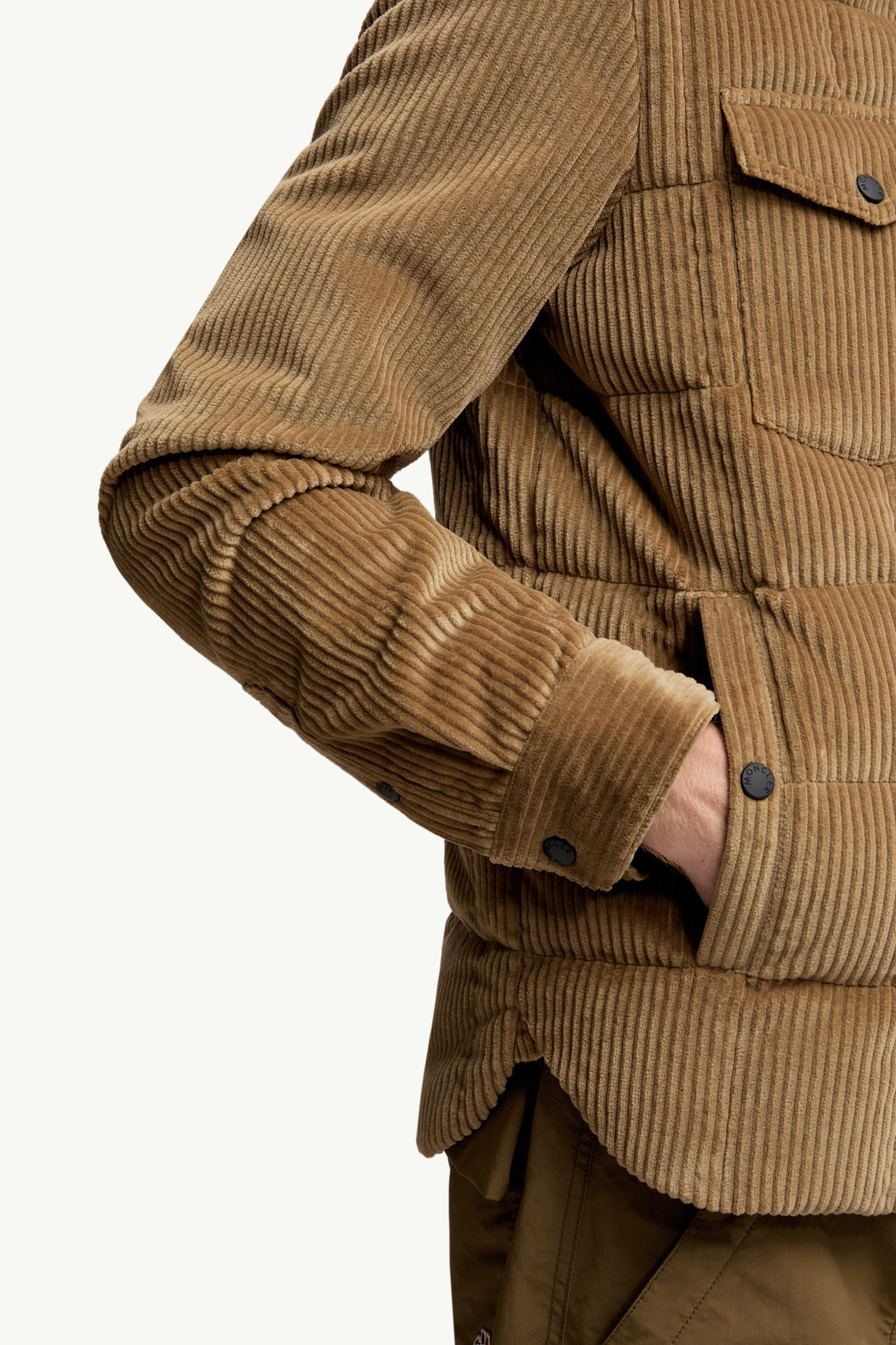 Gelt Corduroy Down Shirt Jacket - 7