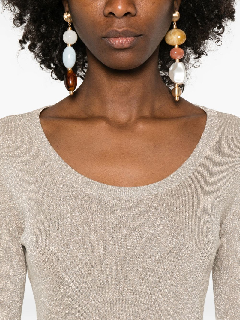 scoop-neck long-sleeve top 5