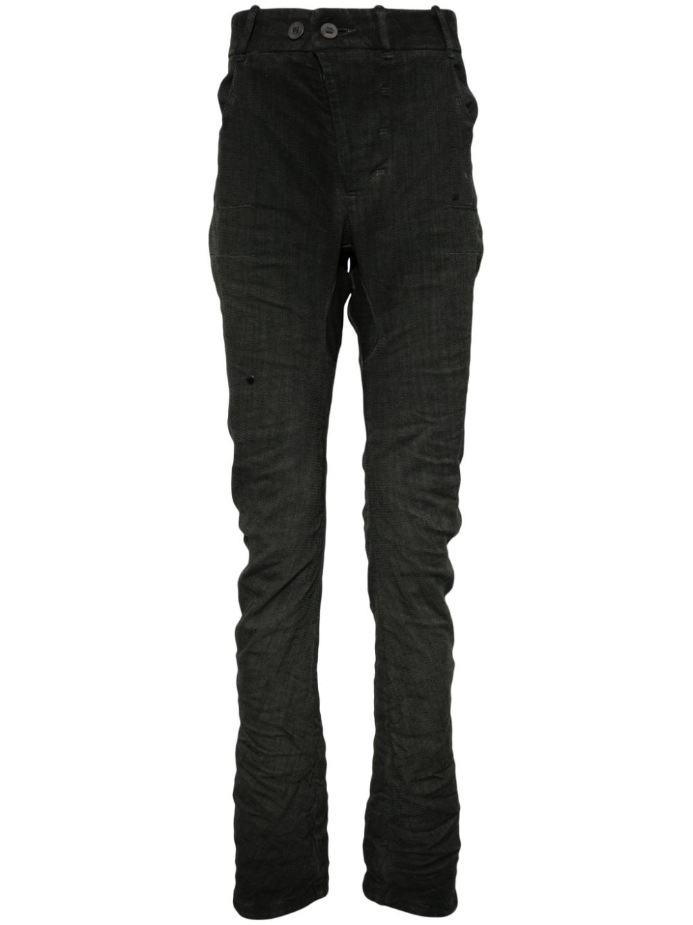 moulded drop-crotch trousers - 1