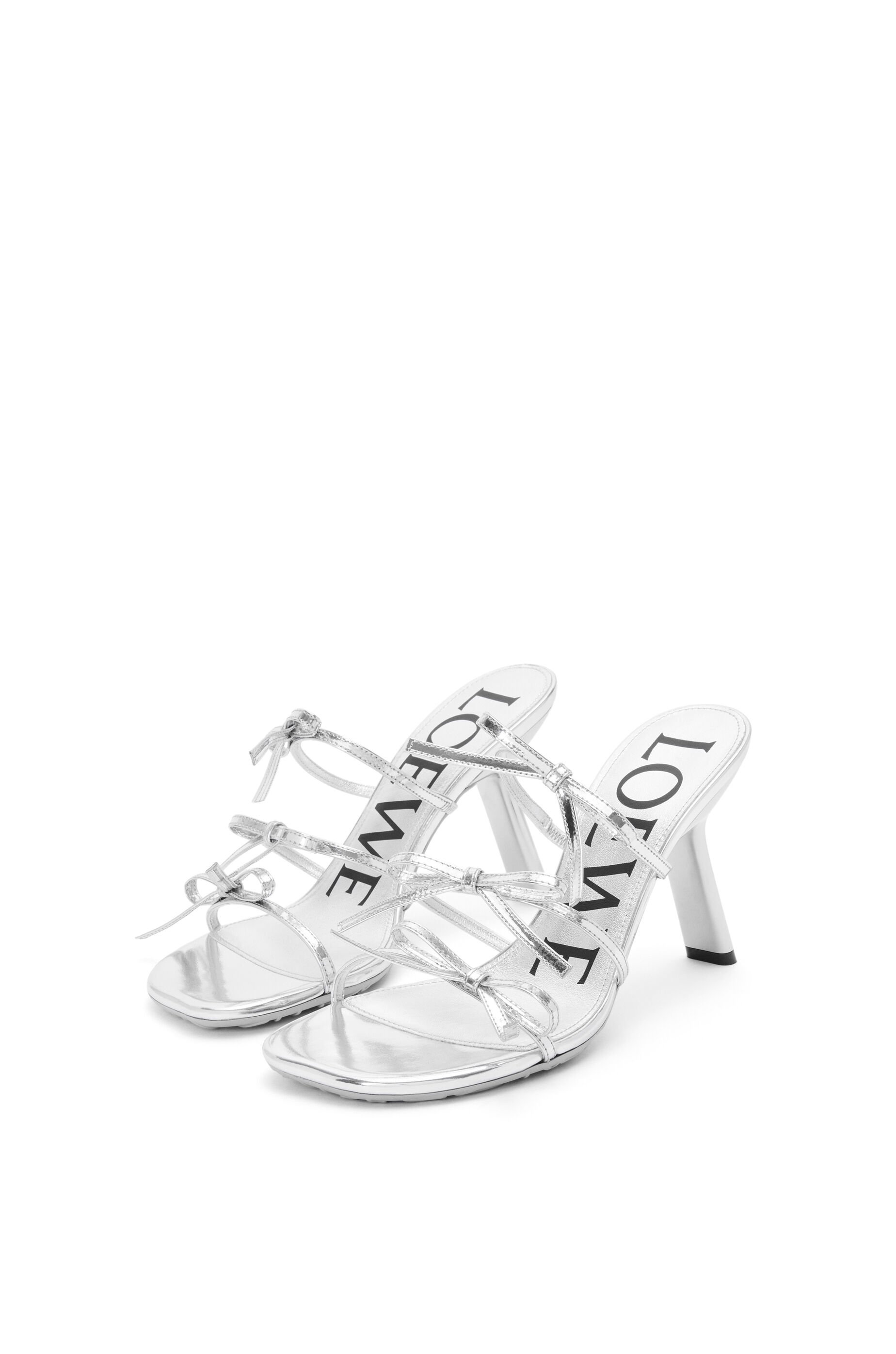 Petal sandal in metallic calfskin - 3
