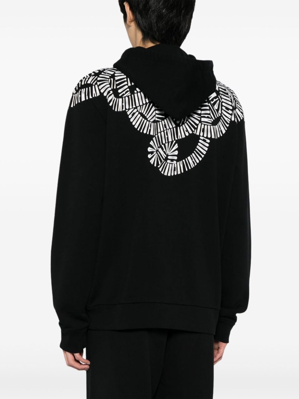 Snake Wings cotton hoodie - 4