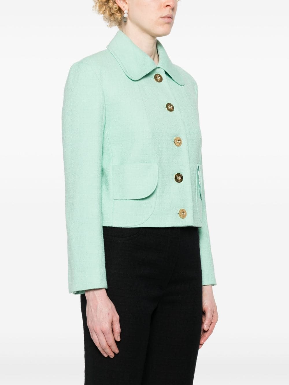 cropped tweed jacket - 3