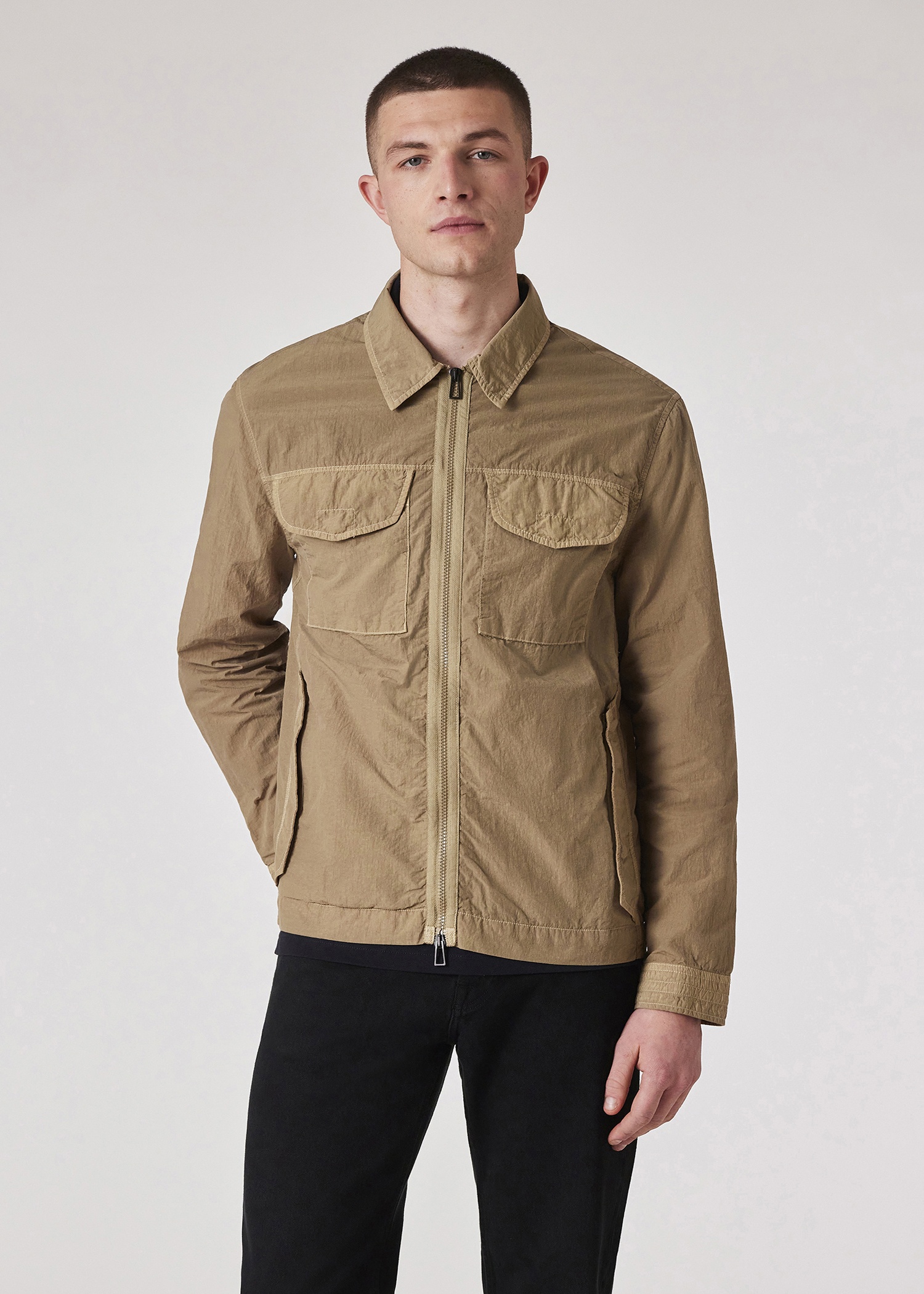 Sand Garment Dyed Nylon Jacket - 5