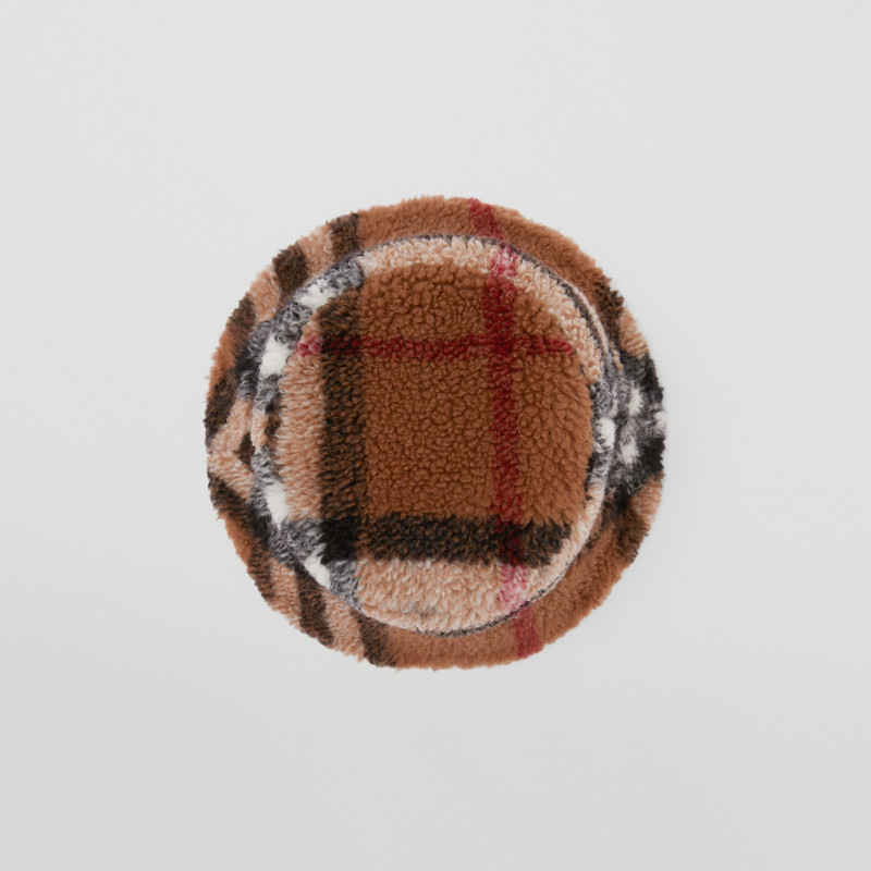 Reversible Check Fleece Bucket Hat 7