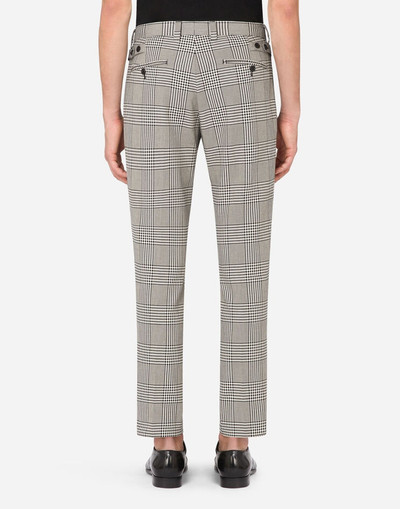 Dolce & Gabbana Cotton glen plaid pants outlook