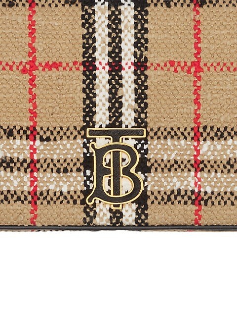 Burberry Small Lola Check Bouclé Crossbody Bag
