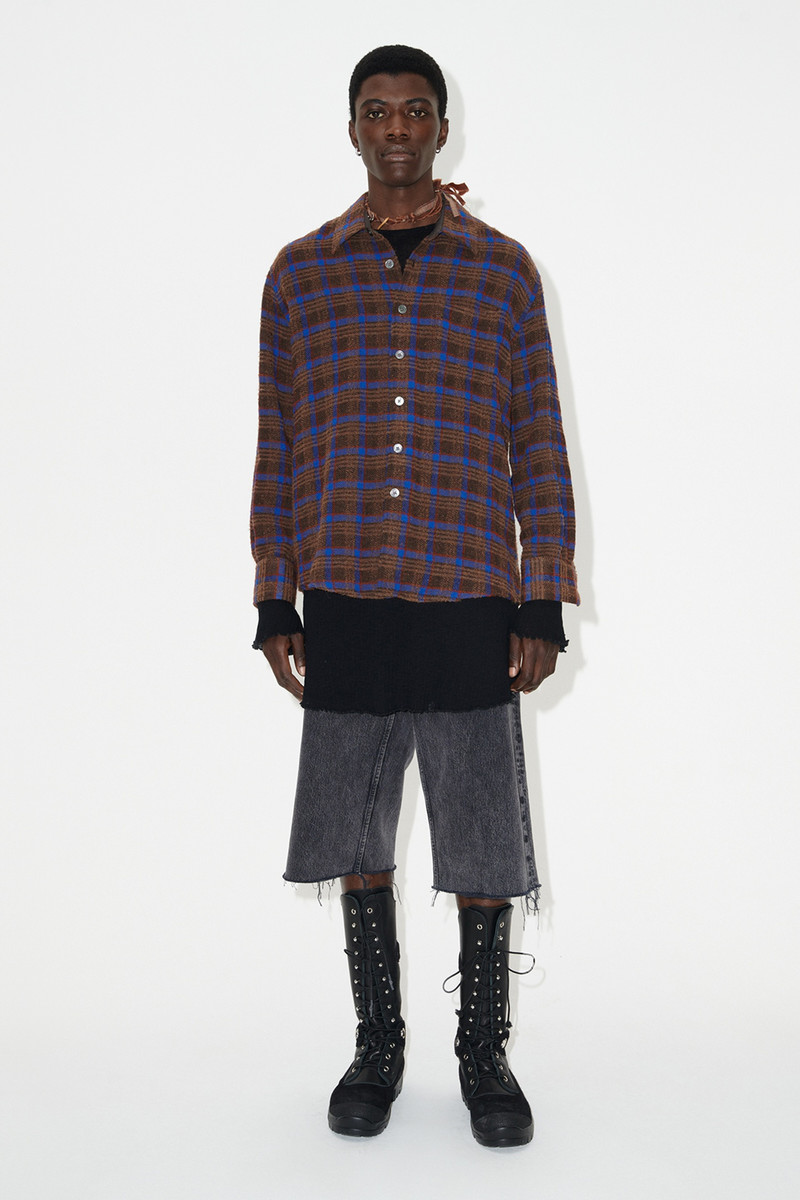 Our Legacy Above Shirt Brown Pankow Check outlook