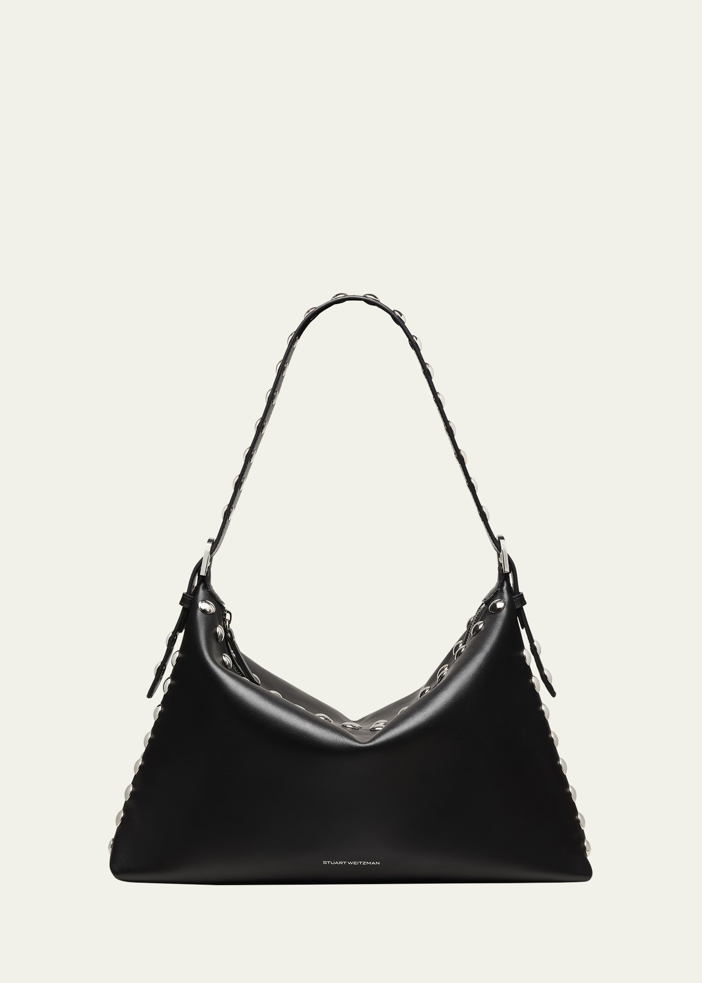 Stuart Studded Leather Shoulder Bag - 1