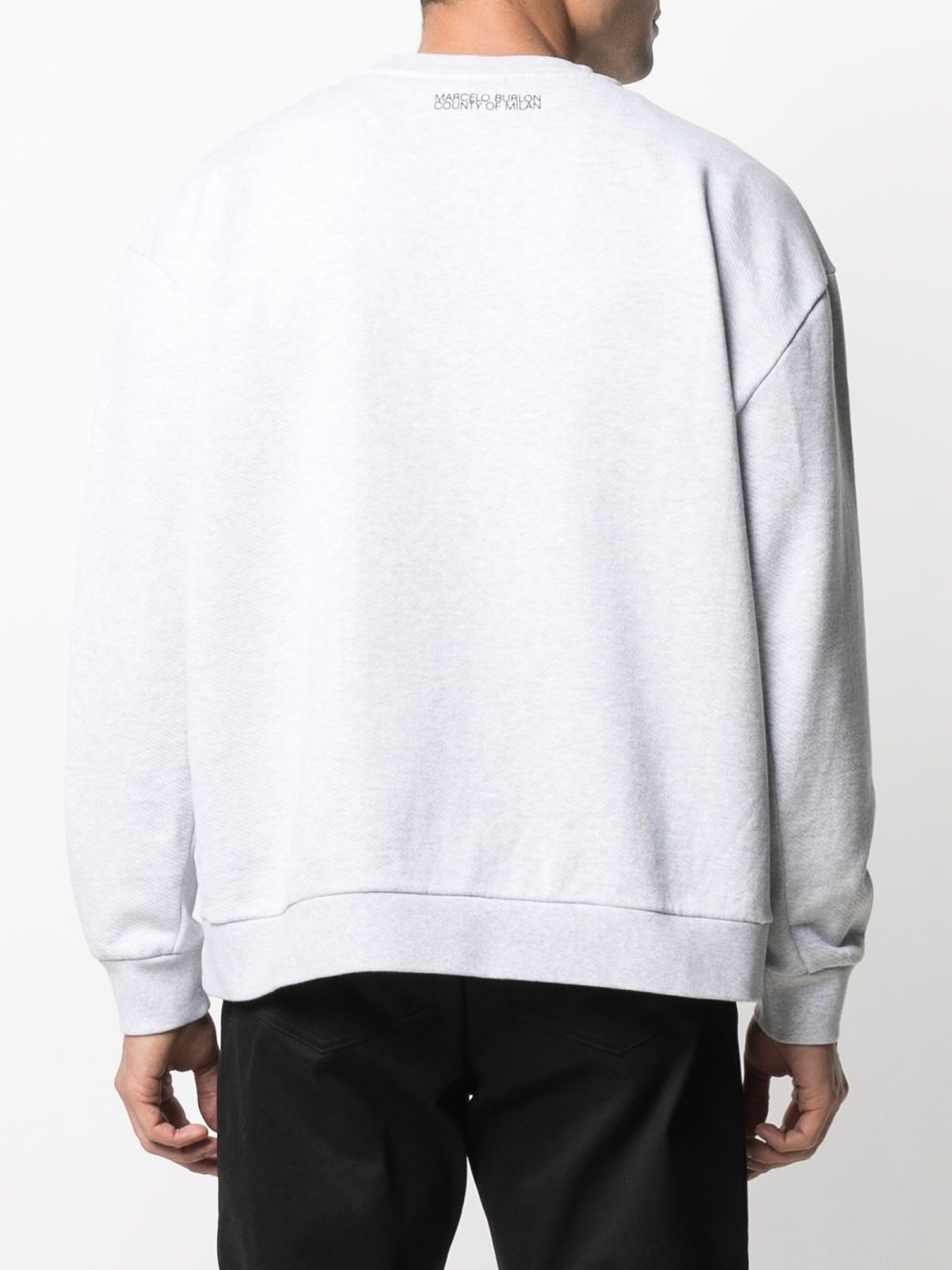 logo embroidery sweatshirt - 4