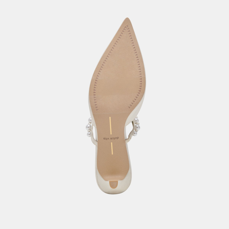 KANIKA PEARL MID HEELS VANILLA PEARLS 12