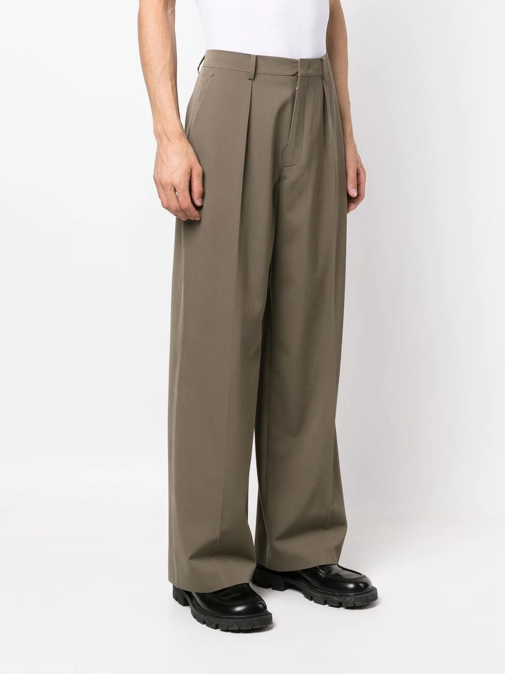 wide-leg tailored trousers - 3