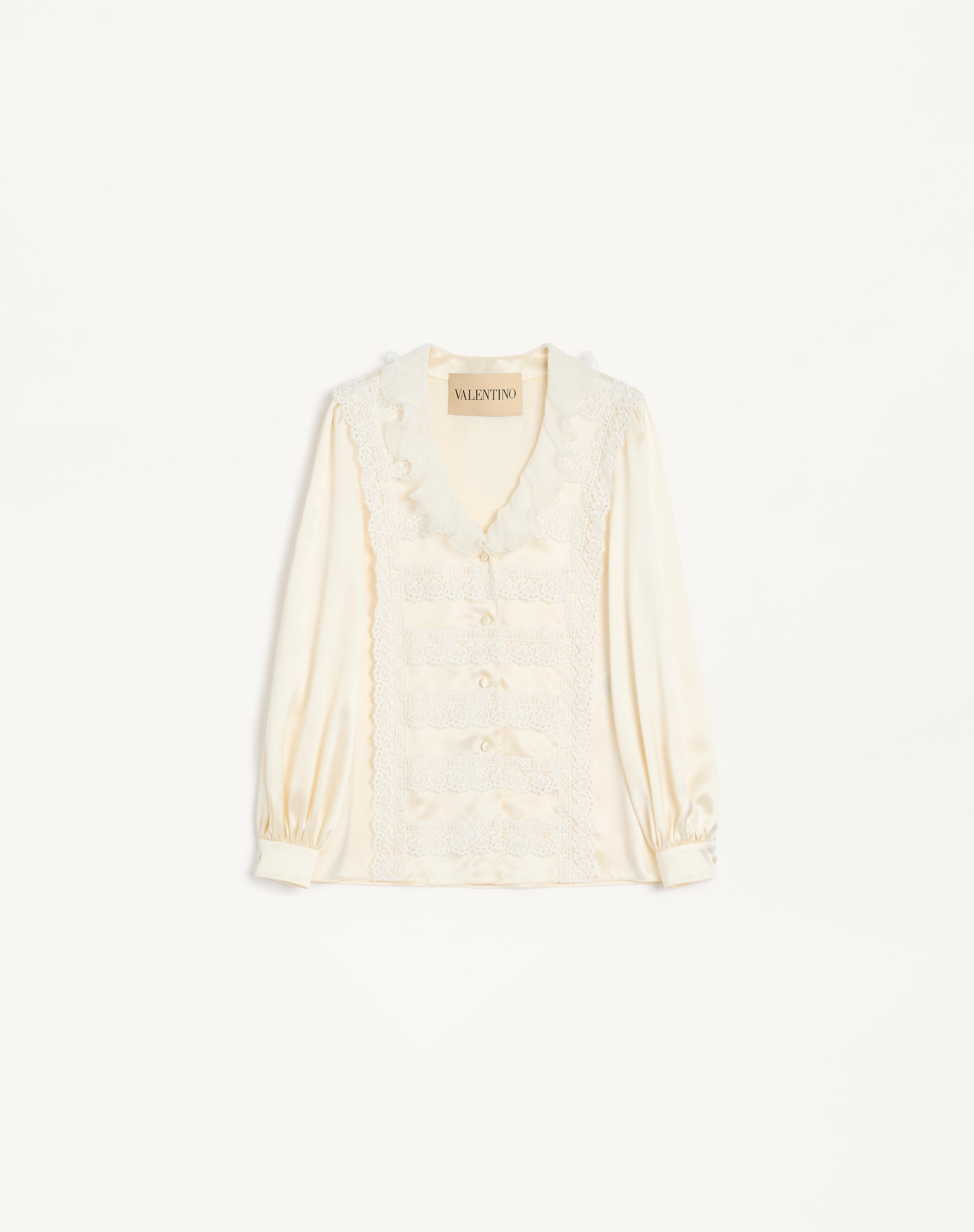 CREPE SATIN SHIRT - 1