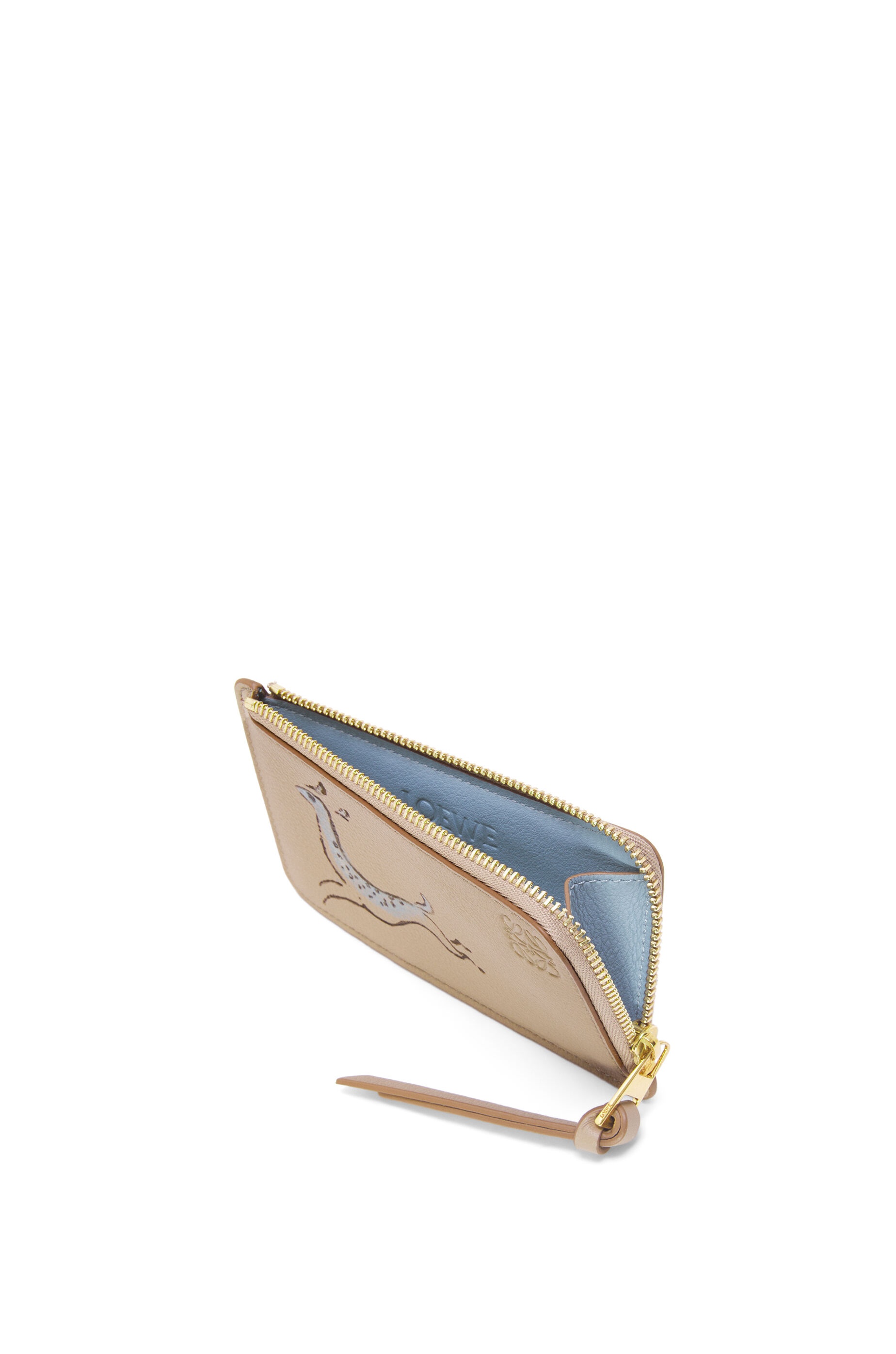 Deer coin cardholder in classic calfskin - 3