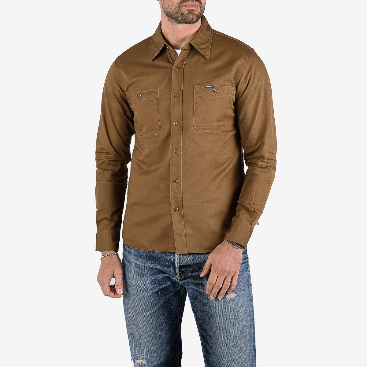 7oz Chino Work Shirt - Brown - 2
