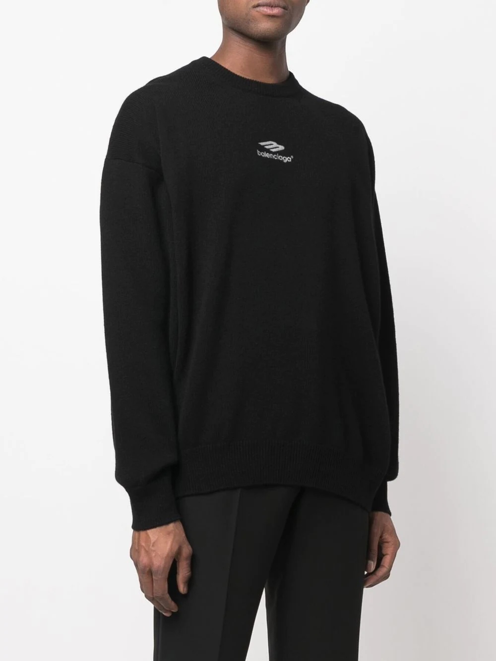 logo-print cashmere jumper - 3