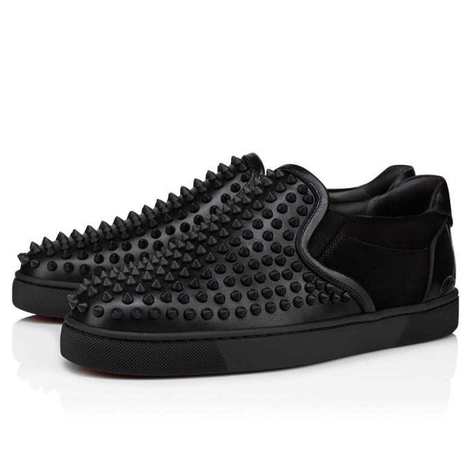 ルブタン 人気 スタッズ Fun Sailor Boat Spikes スニーカー Christian Louboutin Fun Sailor Boat Spikes BLACK | REVERSIBLE